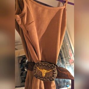 Fringe faux suede dress 🤠 🐎
